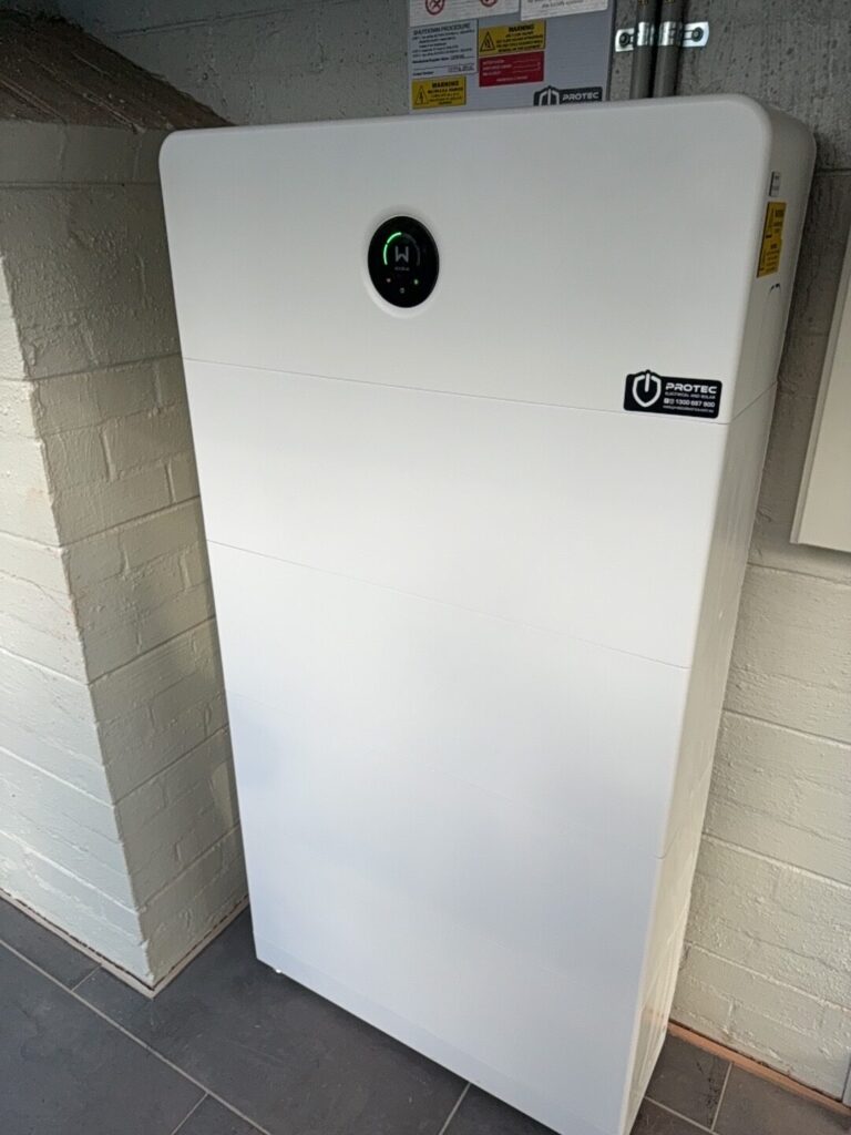 Indoor home battery installation