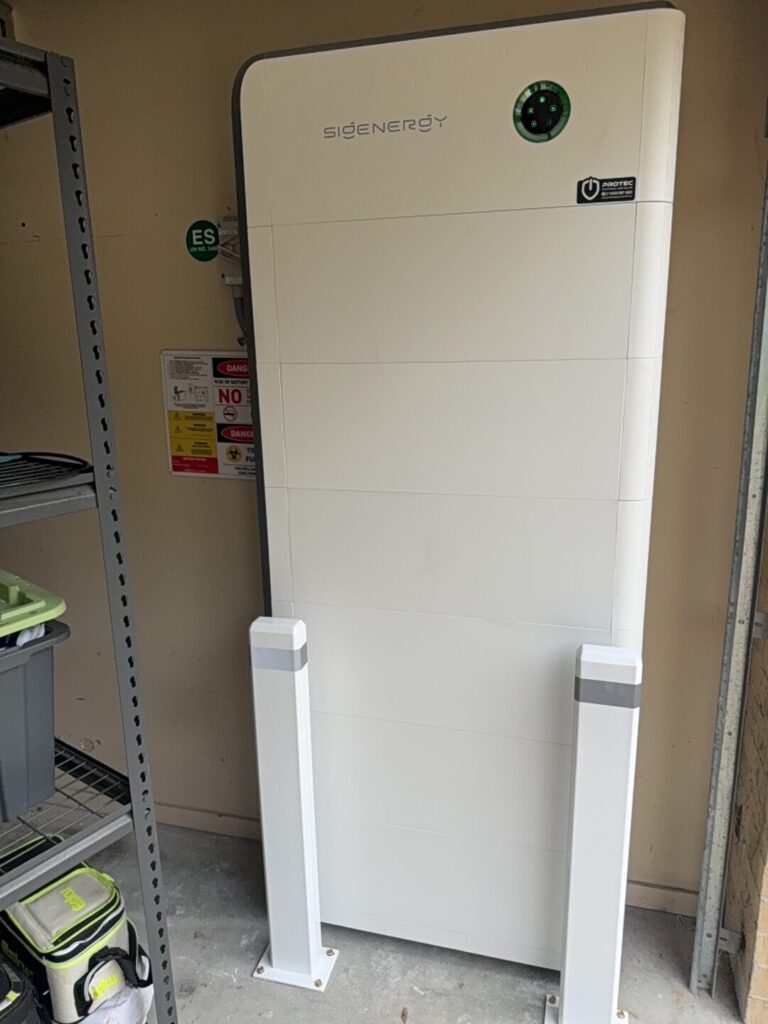 Outdoor home battery installation